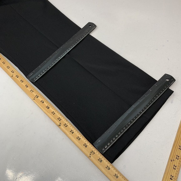 Talbots Heritage  Black Trouser Pants Wool Blend  14P Straight Capsule Classic - Picture 12 of 13